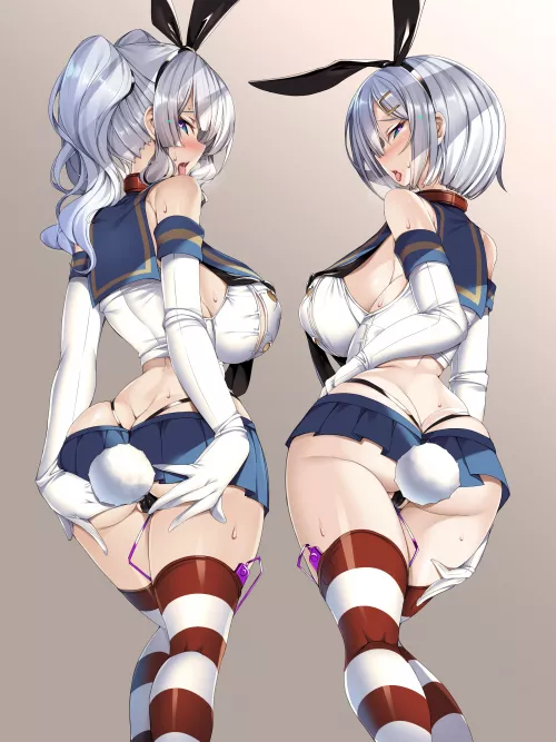 Hamakaze And Kashima Erotic Cosplay Of Shimakaze Bunny Lust by sequence_string
