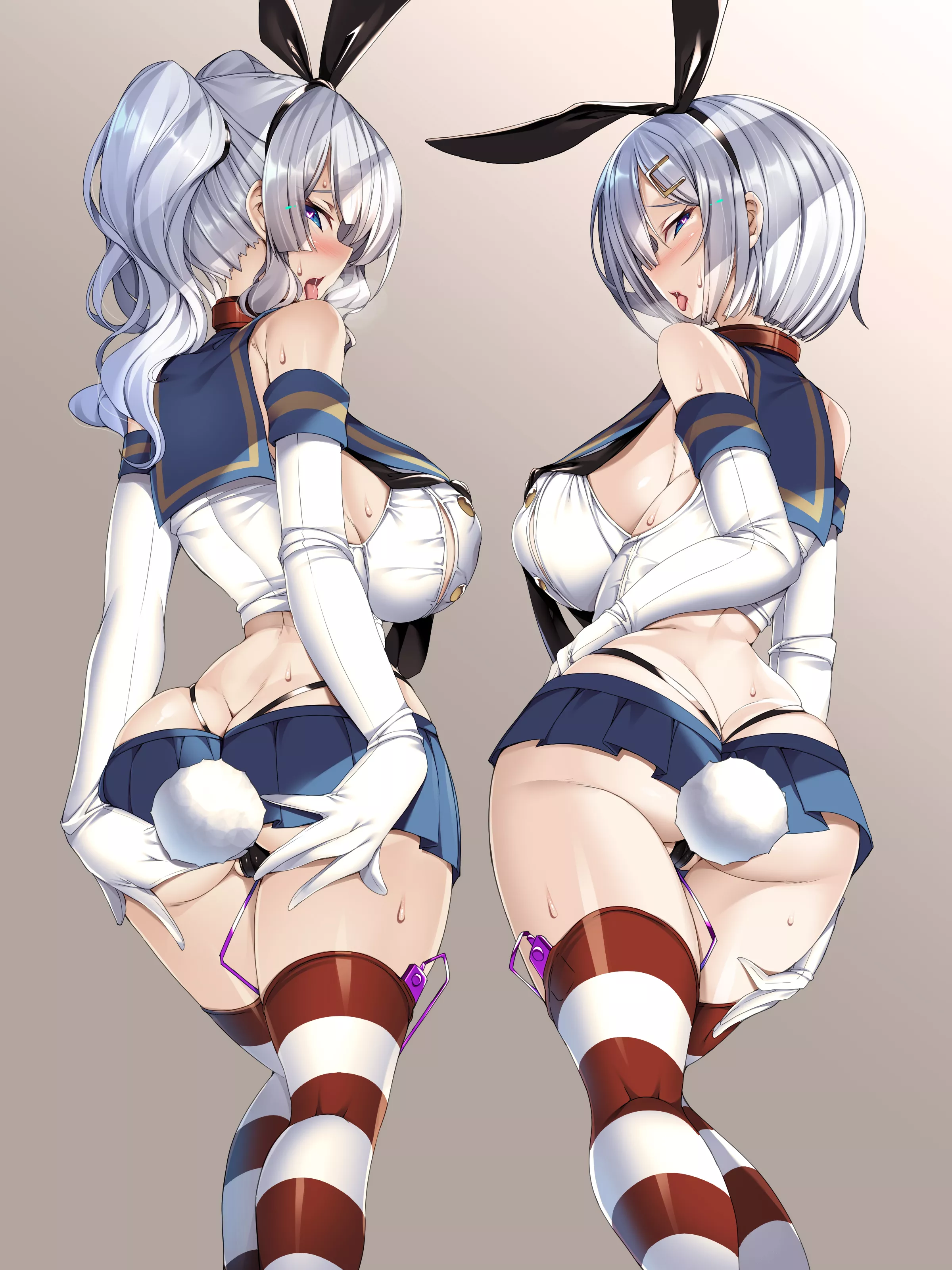 Hamakaze And Kashima Erotic Cosplay Of Shimakaze Bunny Lust posted by sequence_string