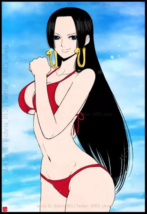 Hancock in a red bikini by Kevin_dpt_