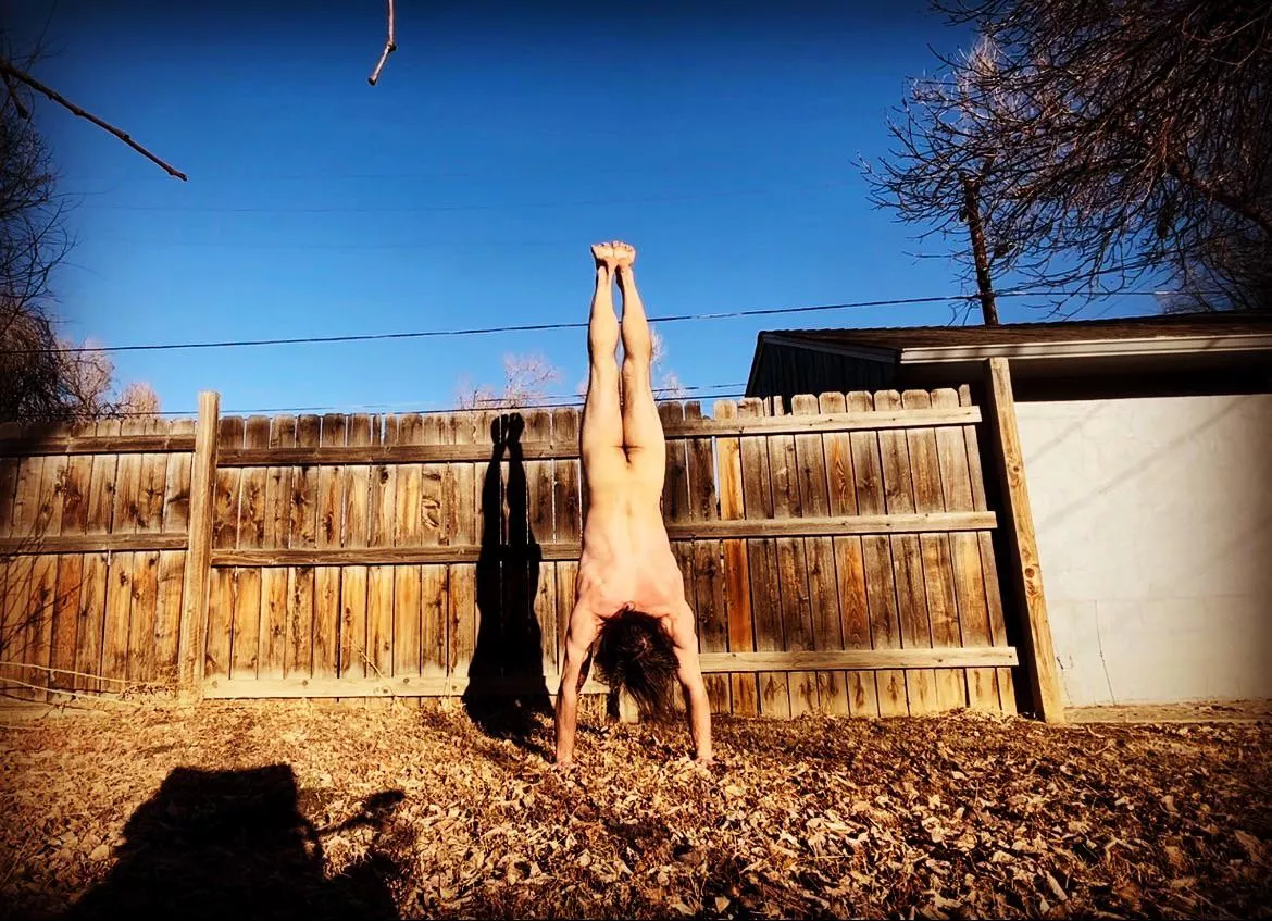 Handstand adventures ;) posted by bareskinyogii