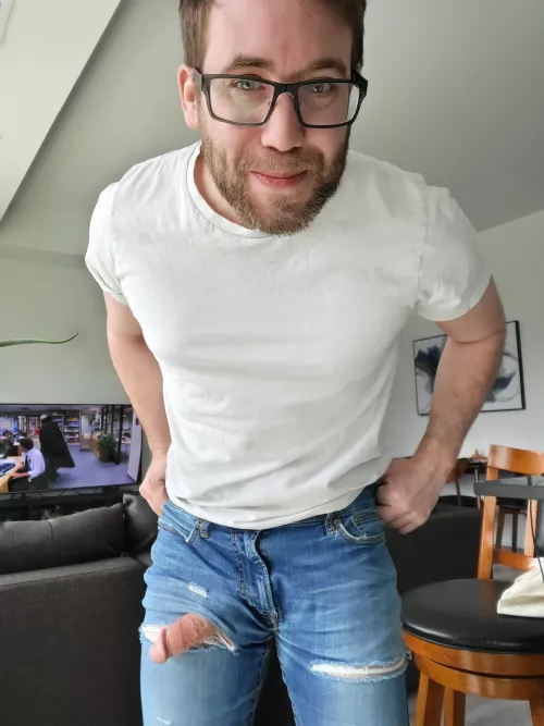 Hanging out (of my pants) on a Sunday - wanna see the rest? by TheCanadianThroaway