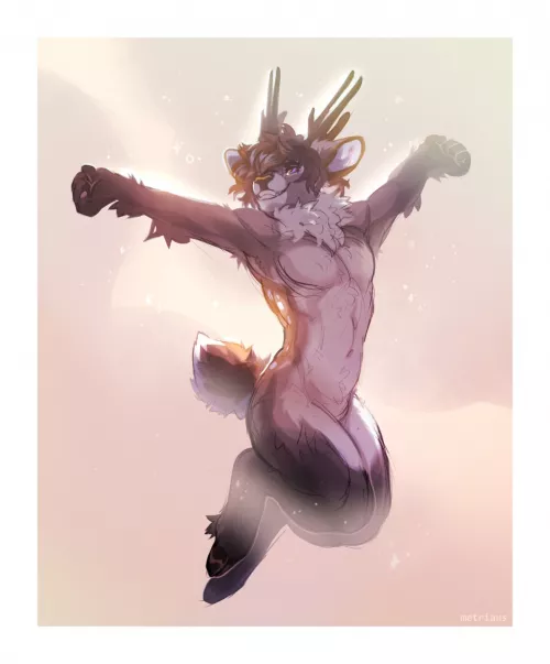 Happy (art by Metriaus) by Bonkers_Reee