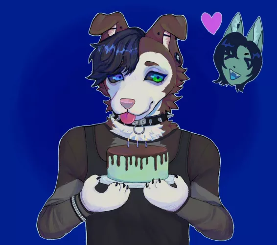 happy bday to me!! :D art by my soulmate u/purinheartz 🤍 by luvchico