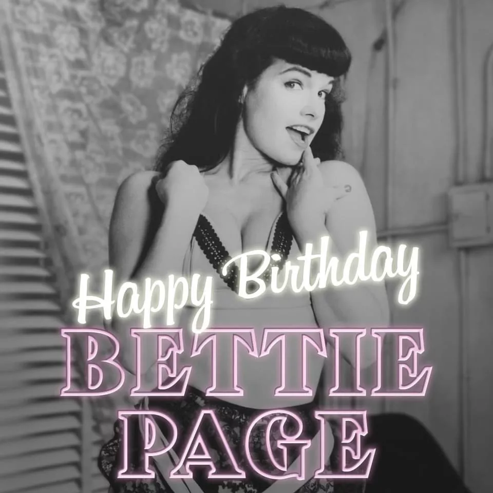 Happy Birthday Bettie Page 1950s posted by takinitalloff