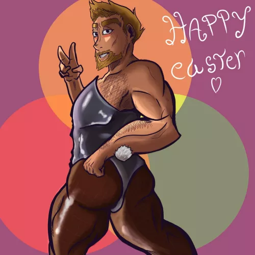 happy easter, digital art, me by Shander15