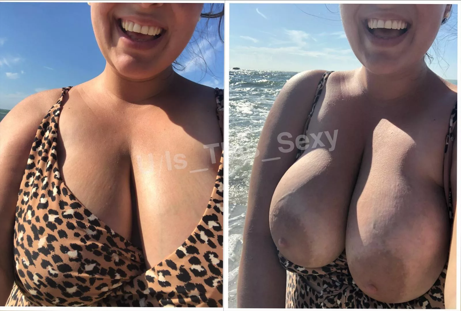 Happy Flashing Friday! Hope you like my on/off at the beach 💋💋💋 posted by Is_This_Sexy