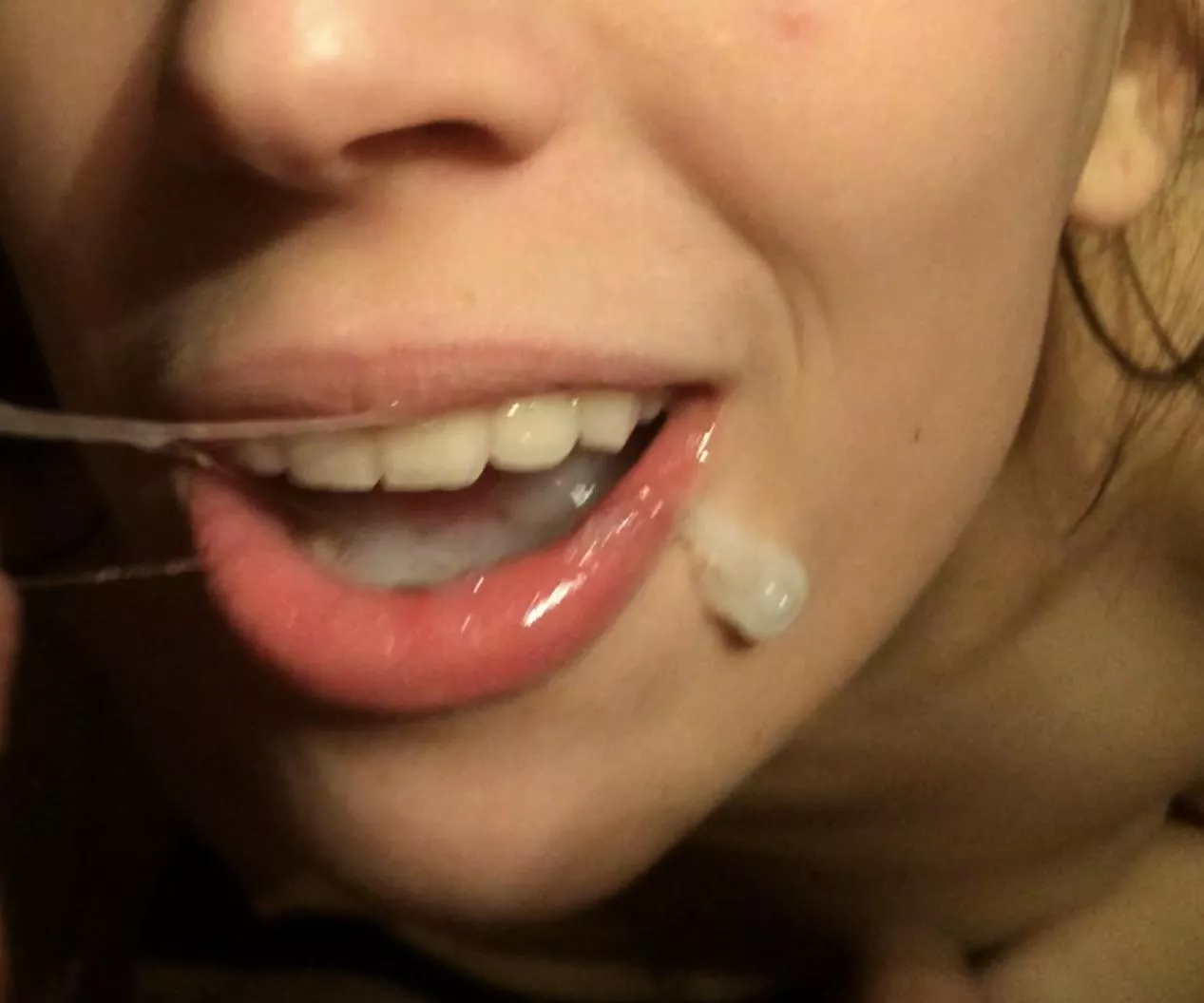 Happy knowing I'm about to swallow a delicious load! posted by WorriedBird3