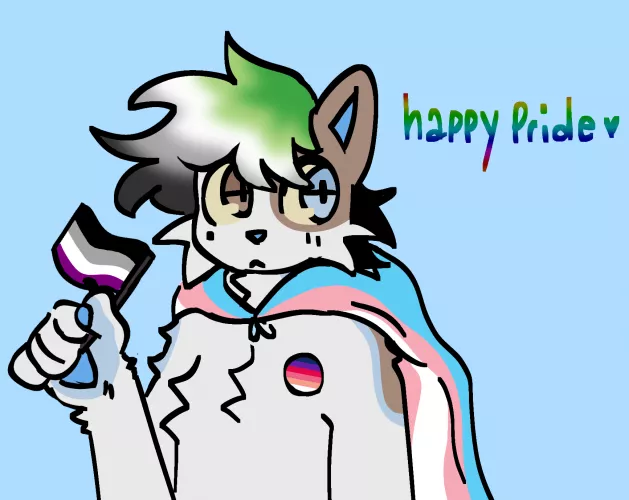 Happy pride! (art by me <3) by donkkonk