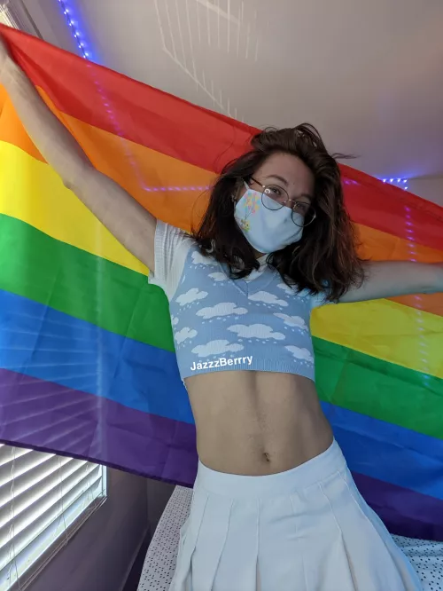 happy pride month! enby femboy represent by JazzzBerrry