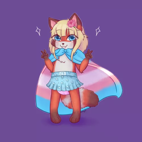 Happy pride month! my first transfemale self commision by Zincthorn142
