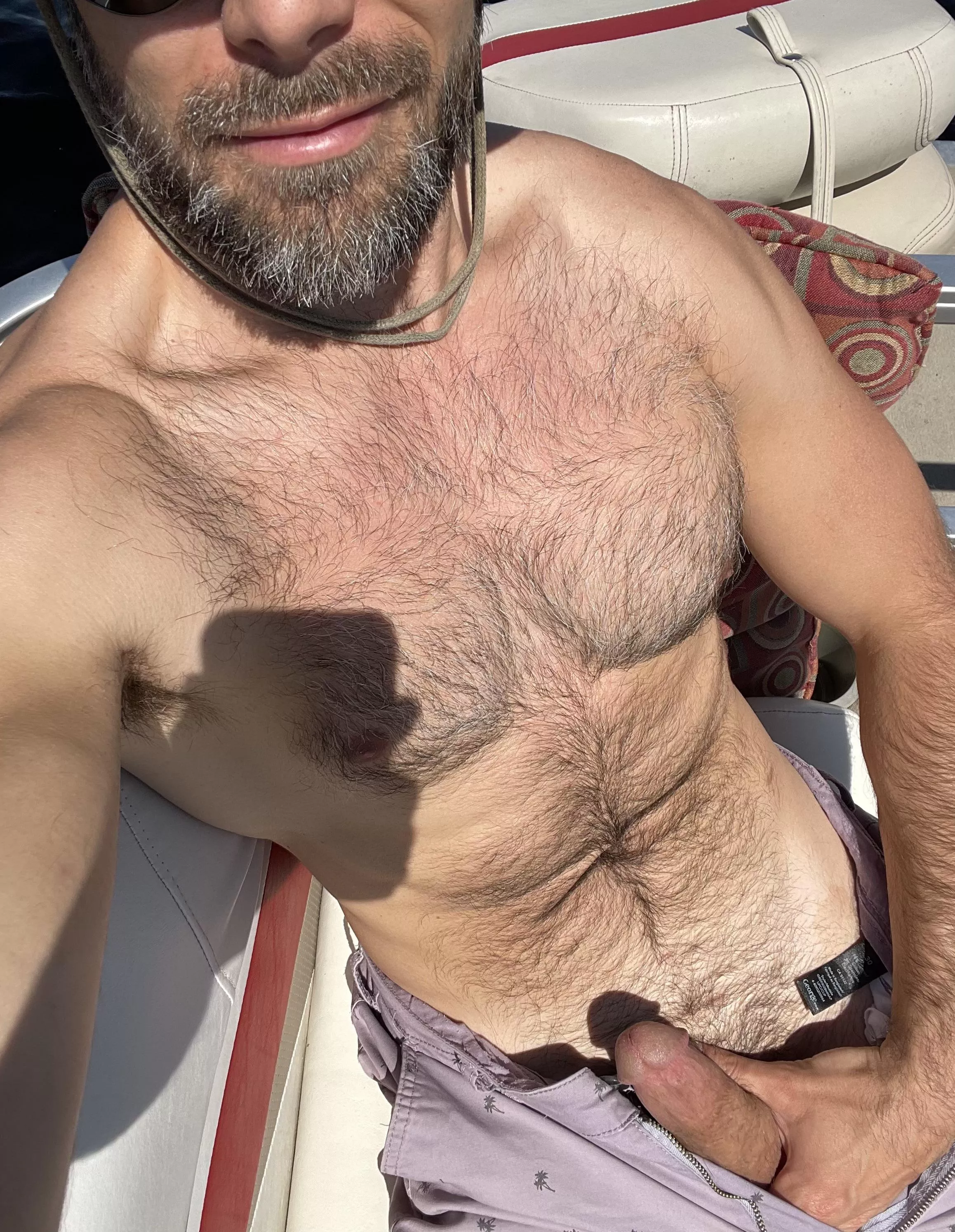 Hard on the boat while my fellow fisherman watch me. posted by Flashy-Usual-7228