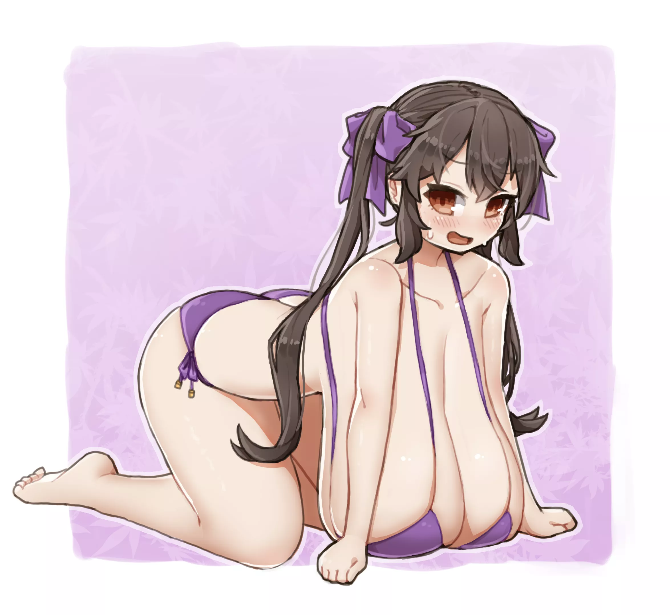 Hatate Himekaidou All Fours Bikini (Ichika) [Touhou] posted by sequence_string