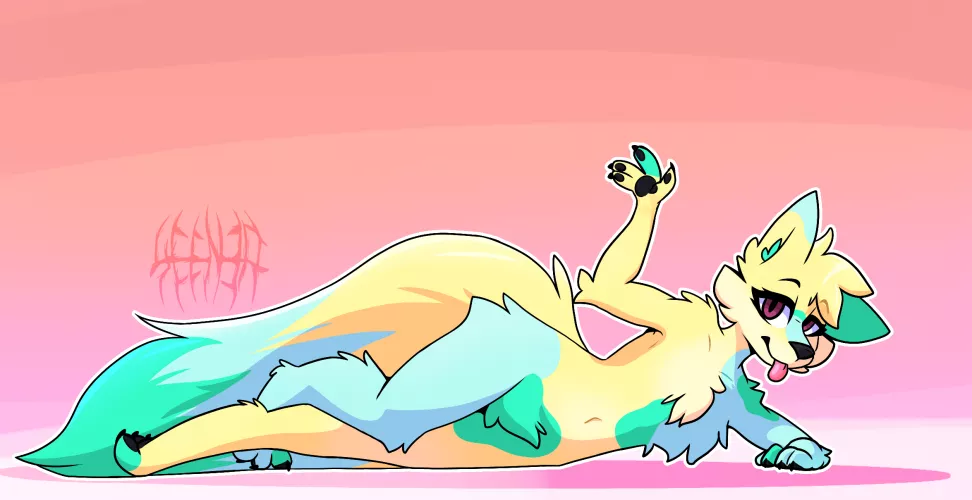 havent drawn my oc in a while (art by me) by NotAFuwy