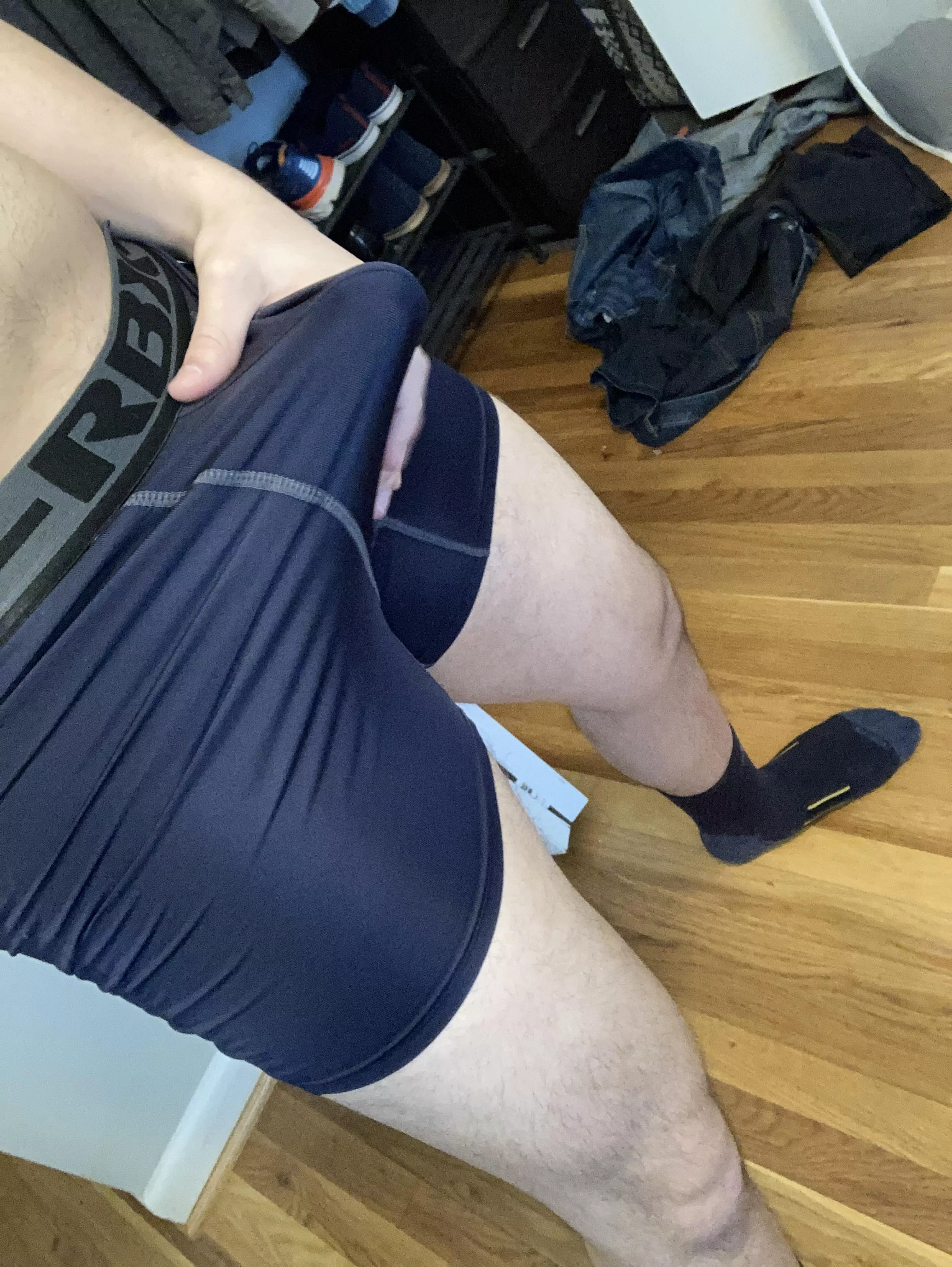 Having a hard time getting changed into any clothes 😅 posted by Cuddlerorhumper23