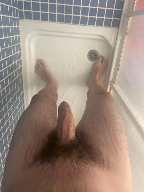 Having a shower. I need to pull my foreskin back to clean it. Comments are welcome by andy990a