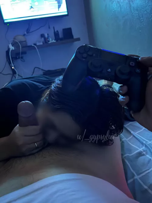 Having (f)un with my own joy stick ☺️ by _gypsyluv