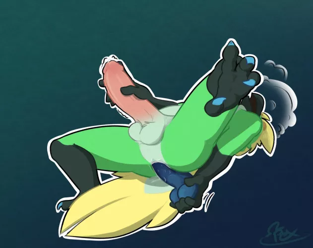 Having himself a good time (Omegajunk) by SparklyLizard