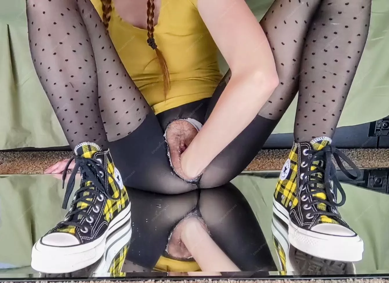 having myself fist fulls of fun 😜 posted by PunkdPrincess