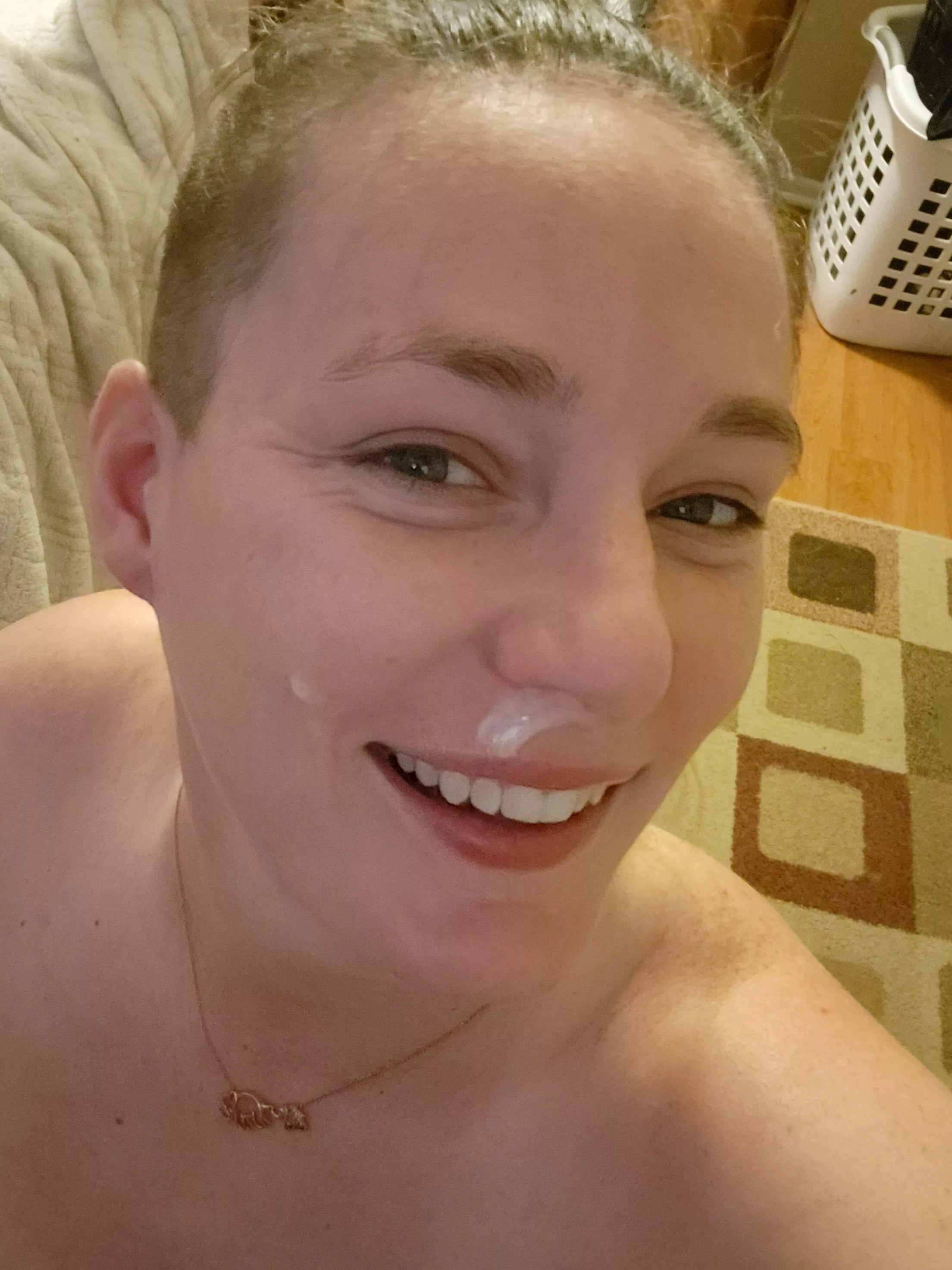 He came down my throat and it ended up shooting out of my nose! We laughed! 😅 posted by MackenzieLynn87