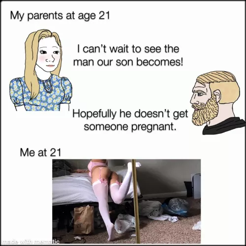 He doesn’t have to worry about me getting anyone pregnant! by AllisontheBoy