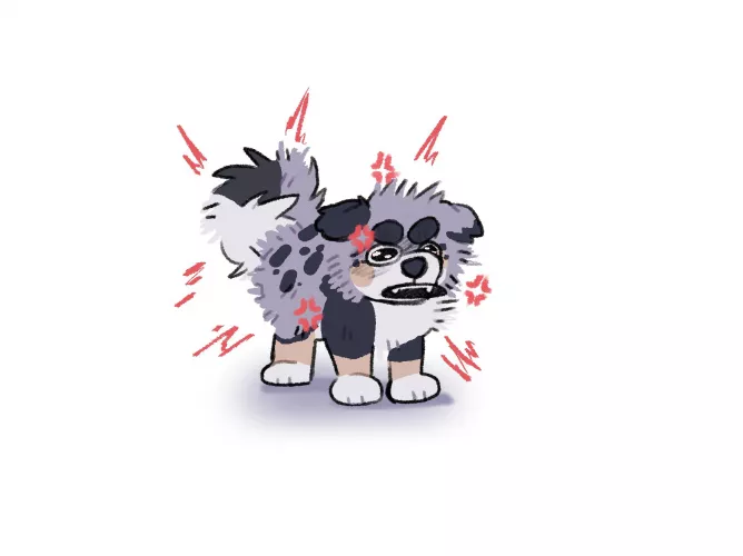 He don't bite//art by me @flowfells on twitter by Flowfell