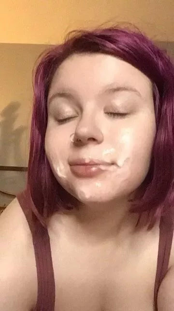 He left me me this big cum shot posted by violetross