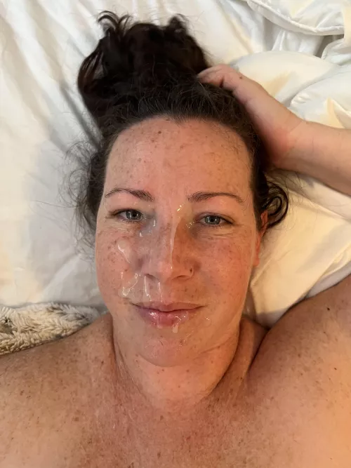 He likes to play connect the freckles on my face by Couplezfun69