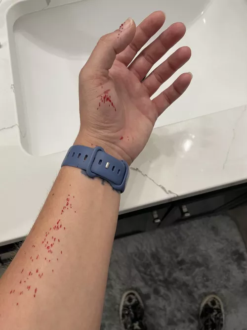 He wouldn’t let me record, but you get the gist. And it’s not finished but he couldn’t handle more squeezing. by jveck718