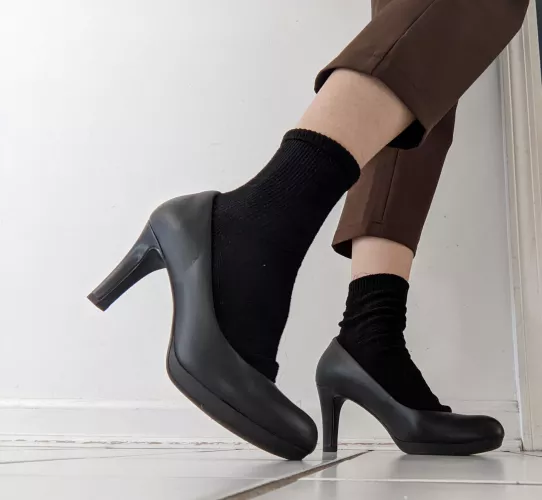 Heels and Dress Socks~ by deidrerocks