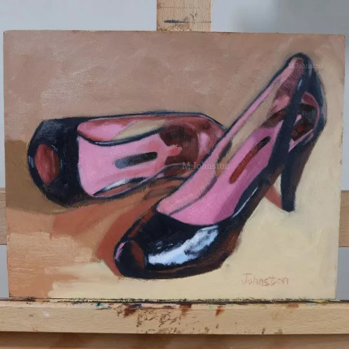 Heels. Oil on panel 24x30cm by me. posted by AggravatingEbb