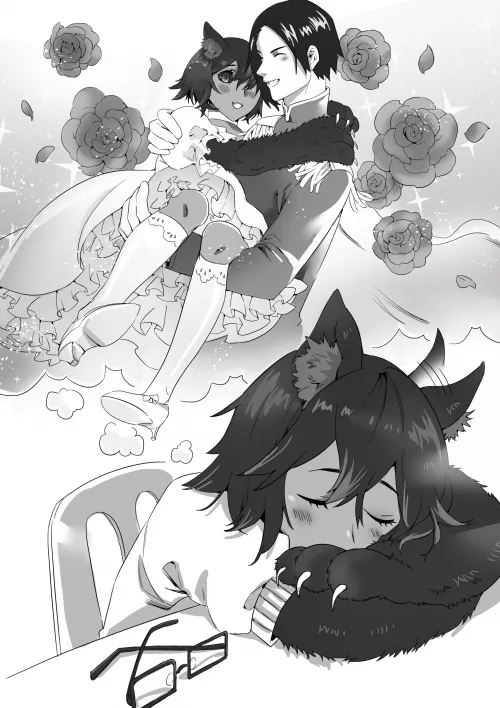 Hellhound dreams of her prince charming. by HatchWashere