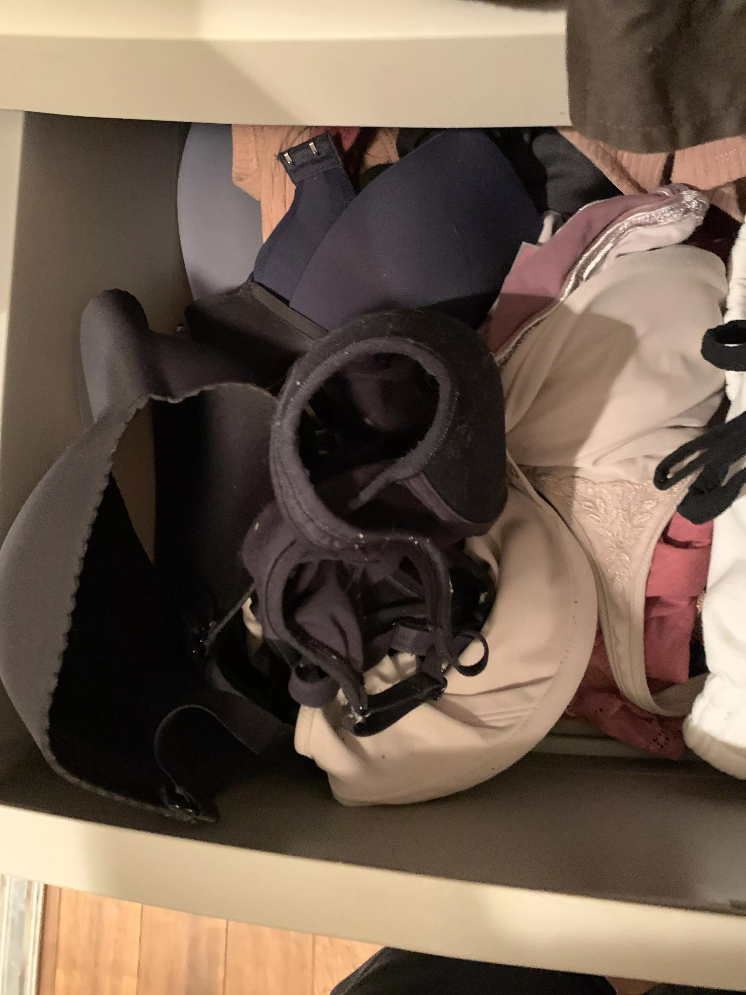 Her closet all for myself while she’s gone… posted by PublicGrab1039