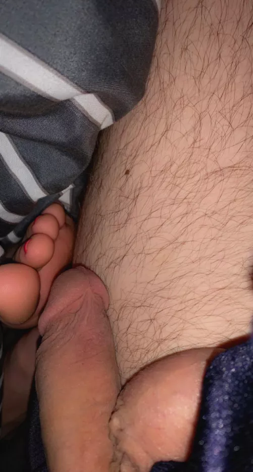 Her toes are so sexy holy s*** by Asleep-Ad-11