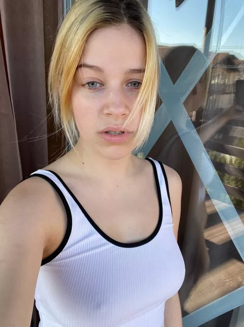 Here is me enjoying the view from my balcony in Kiev for the last time... by iammeela