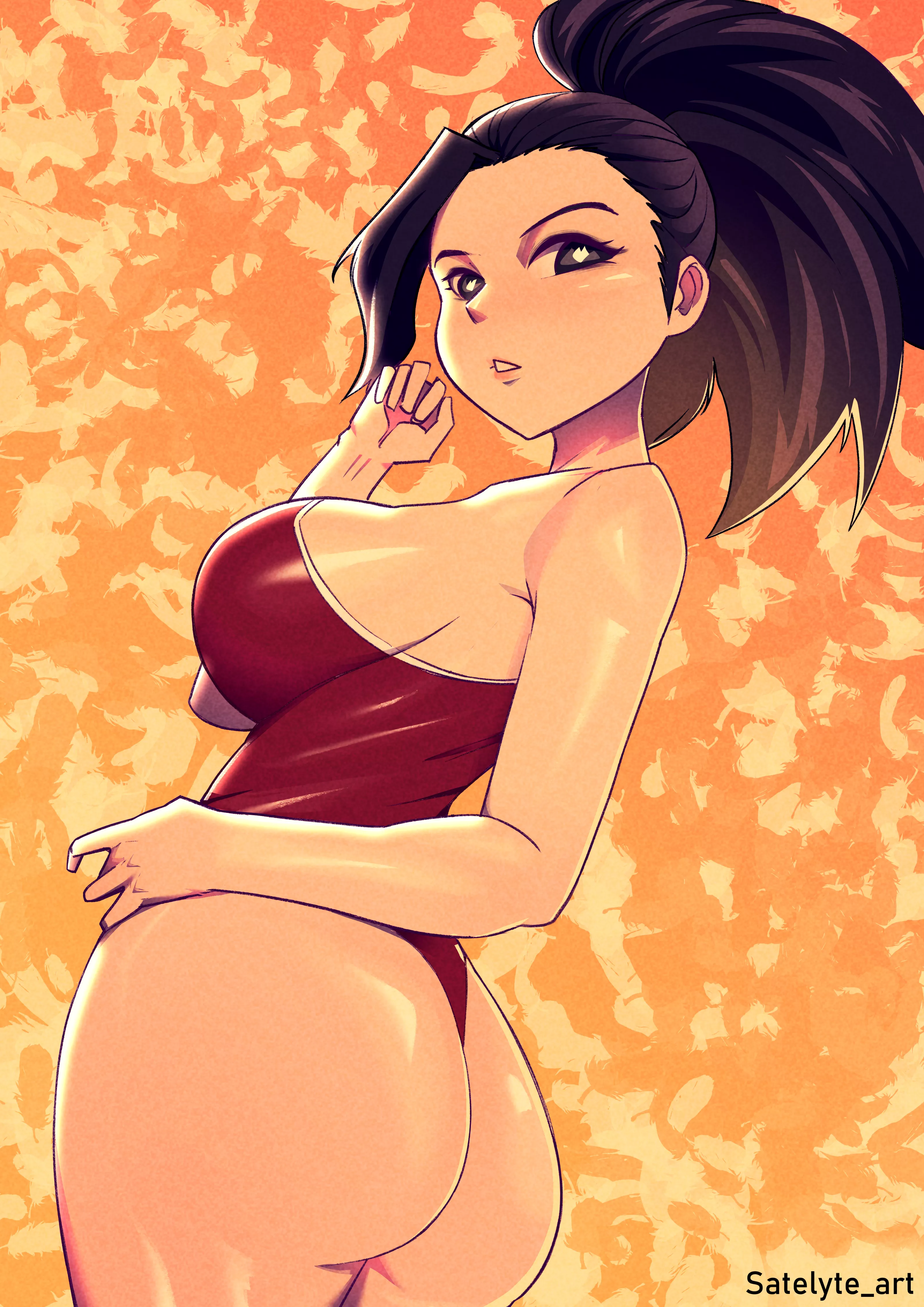 Here's another Momo art with big butt I made posted by Satelyte_art
