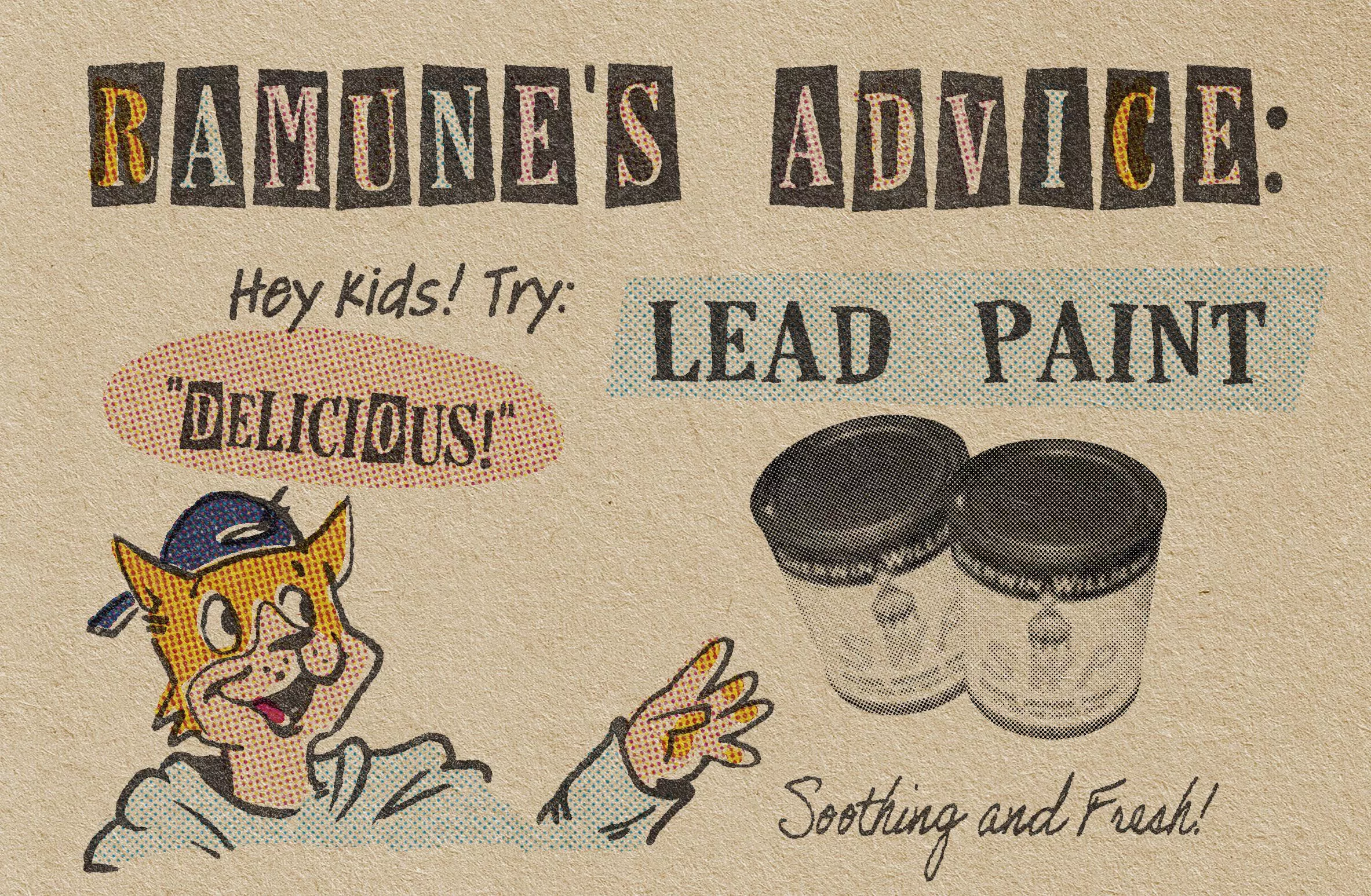 Here’s some art I made out of the blue for a friend, in a 1950’s style! posted by WhoopsItsGod