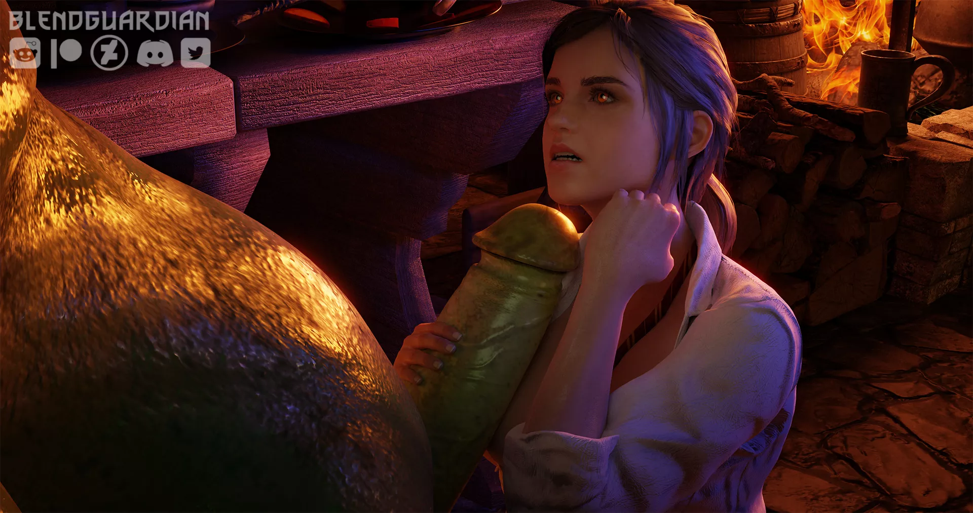 Hermione and Ogre (BlendGuardian) posted by BlendGuardian