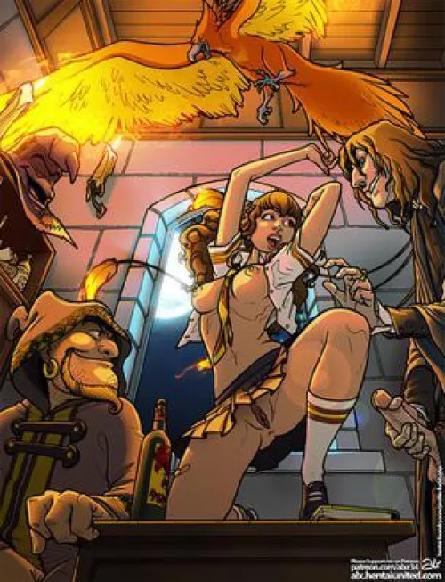 Hermione showing off by Rallmus