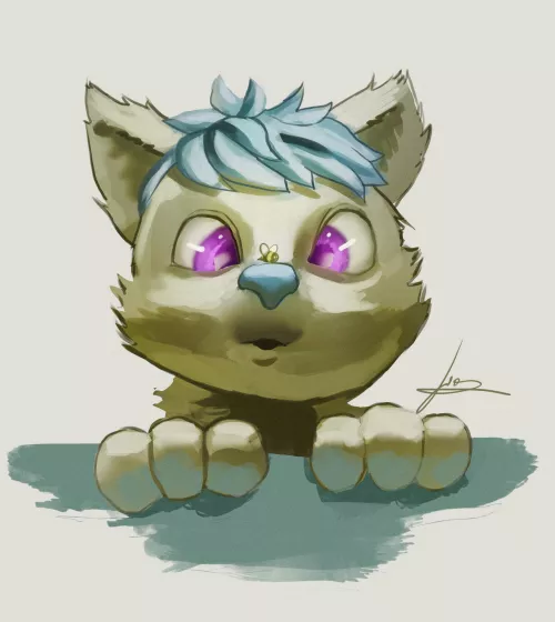 He's seeing a bee (My twitter @LeonCoelhoc ) by LeonCoelhoArt