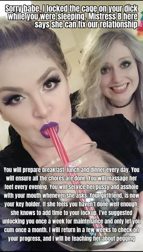 Hey babe, I've found the cure for our relationship problems! by KitchenDue1941