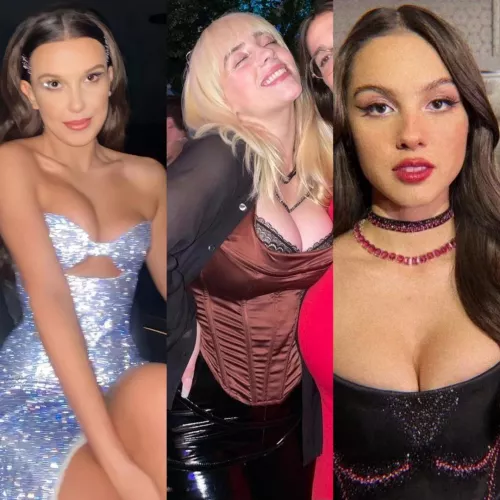 Hey bud, lets get stiff & see whos tits can make us cum hardest - Millie Bobby Brown, Billie Eilish or Olivia Rodrigo by PimpingCelebs