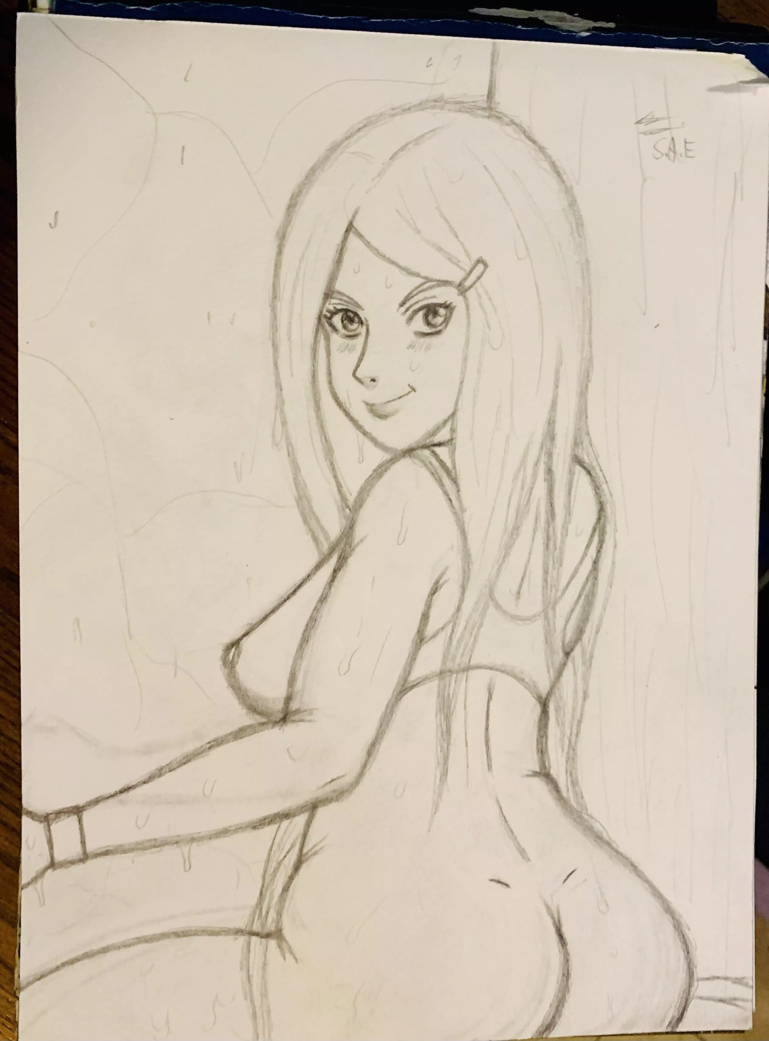 Hey everyone how’s my sketch of Kushina posted by ArtsForever