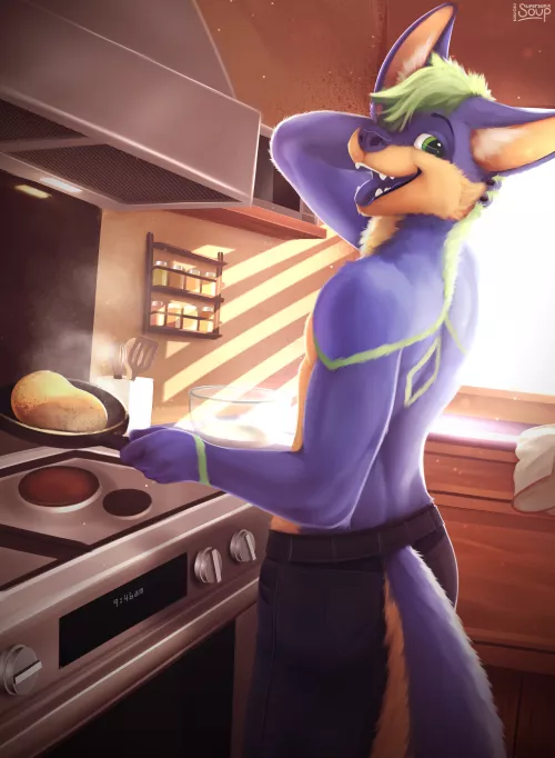 Hey! How many pancakes d'ya want? 🥞 (Art by me, @SupersonicSoup) by SupersonicSoup