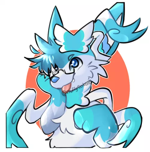 heya! have a sylveon!~ (commission) by FluffySakora