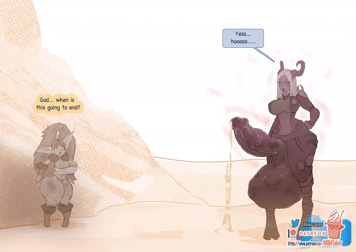 [H/F] huge demon growth(@MilkFlaker) [DEMON DUNGEONS] by Ancientkebab