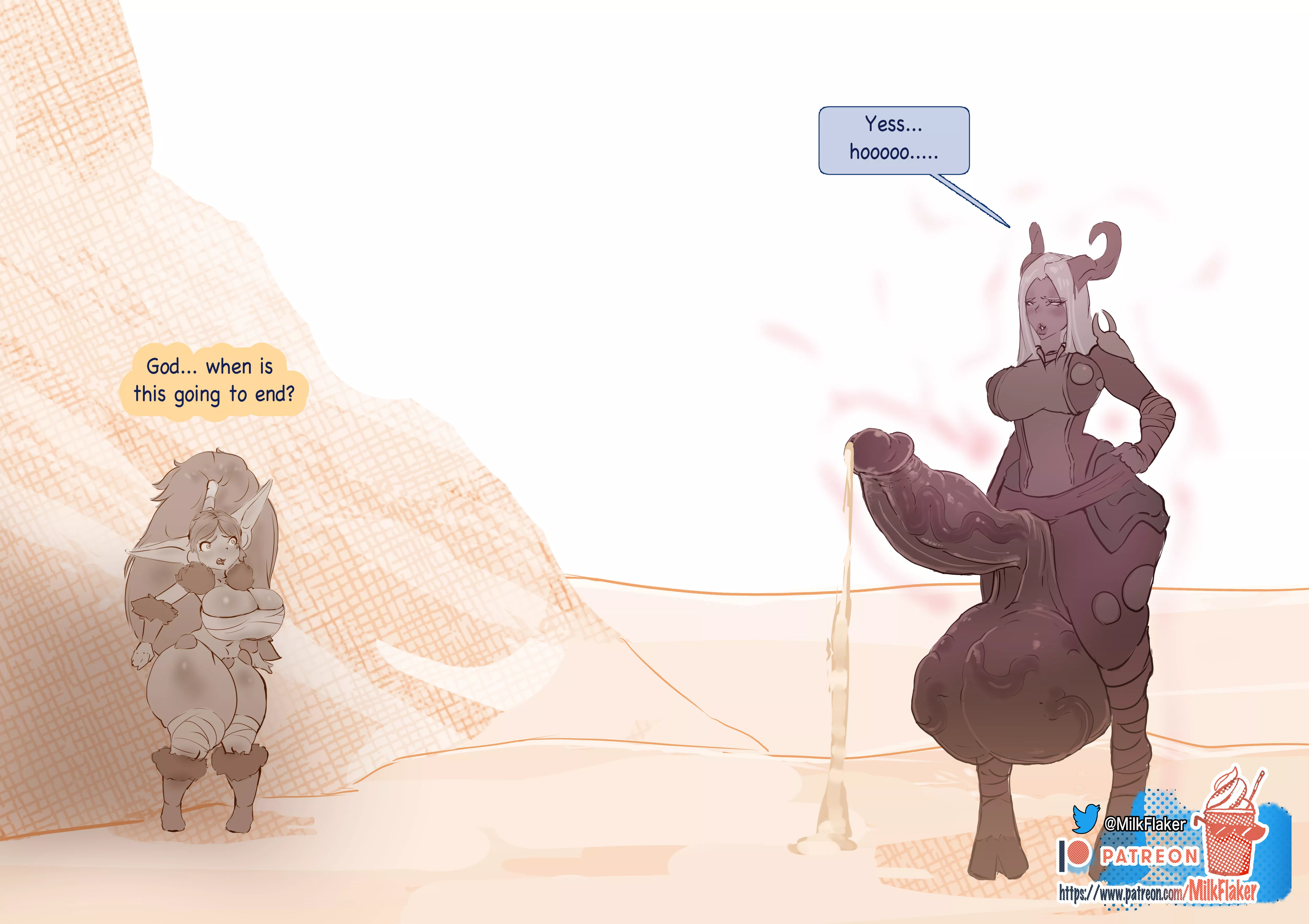 [H/F] huge demon growth(@MilkFlaker) [DEMON DUNGEONS] posted by Ancientkebab