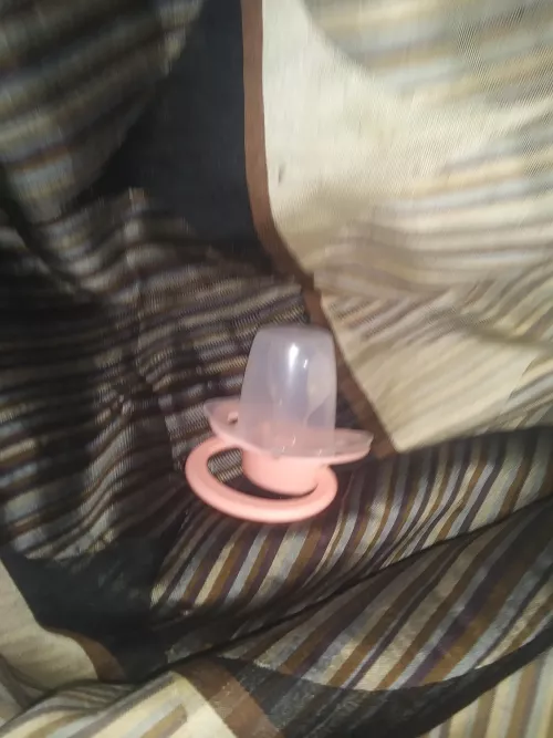 hi im new i just got an adult pacifier to see what is up and now slowly but surely getting used to it by Sans_Punmaster