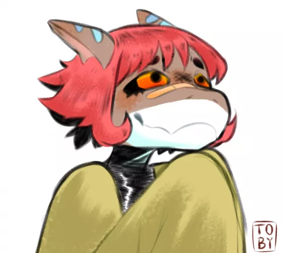 hi. I'm new to furry art! (this is my shark oc Midas [digital by me]) by tobytheNYU_