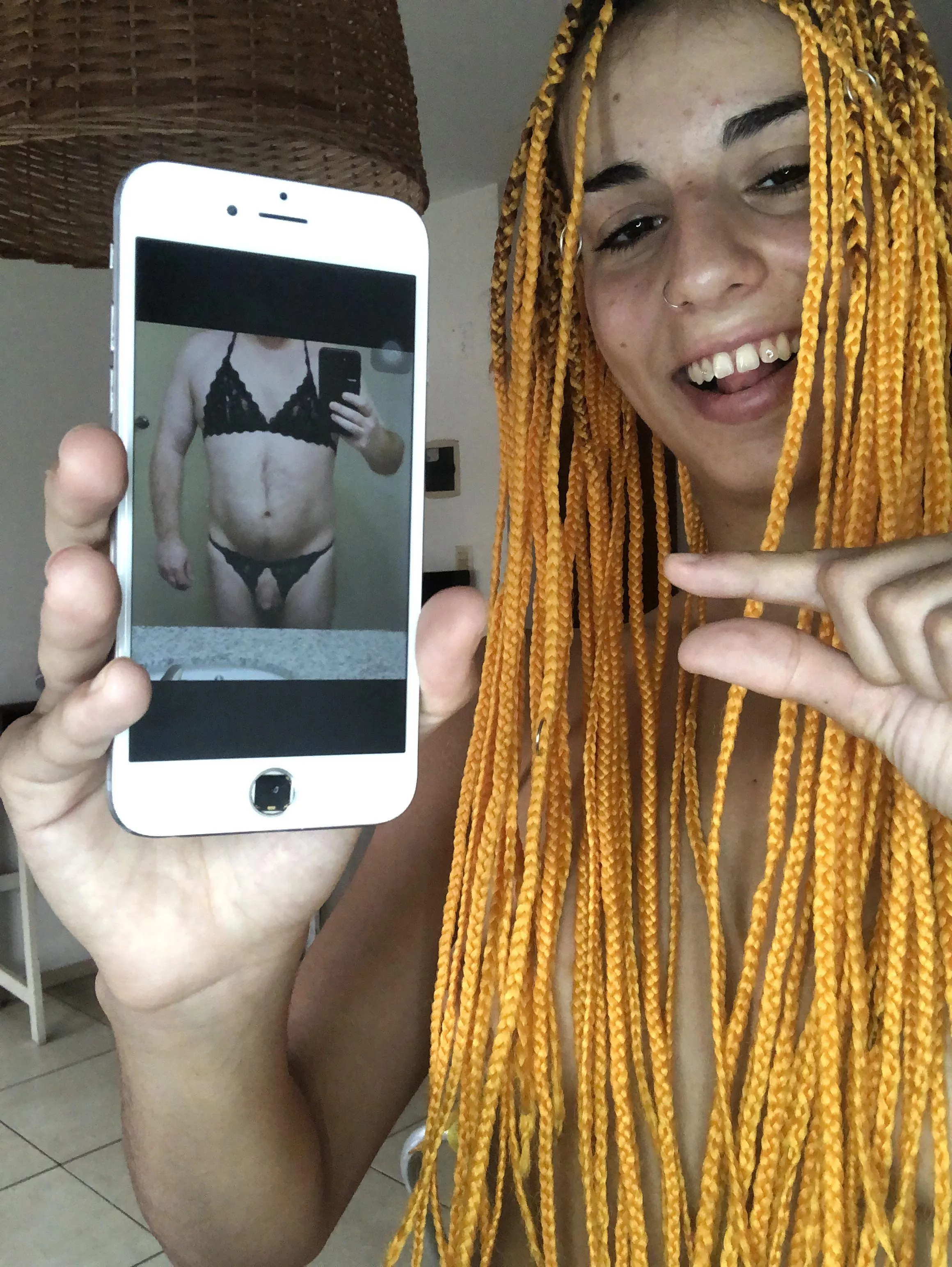 Hi sissys💄👙 Mommy have a new dirty doll to play with😈 she is doing a good job with her tasks 🥵 I asked to buy a thong and she gets this perfect and humilliating lingerie!!! Now everyone can know what a whoreee she is!!! 😹😹🤏🤏🤏 posted by Siren_Bae