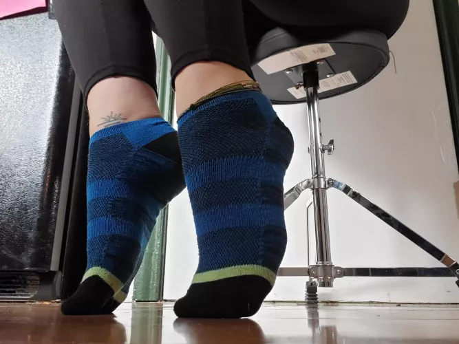 High arches and pointed dainty feet in tight socks...does it get any better? 🤤 by Healthy_Platypus_806